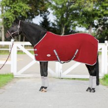 Derka polarowa z pasami krzyżowymi York Britta, czerwona