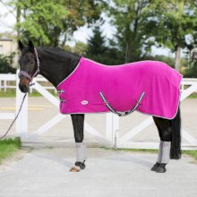 Derka polarowa z pasami York Britta, różowa