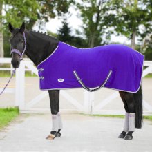 Derka polarowa z pasami York Britta, fioletowa