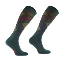 Podkolanówki jeździeckie z Merino Wool, oliwkowe