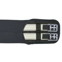 Popręg dla dużych koni z gumami, czarny