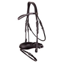 Ogłowie BR Southam z nachrapnikiem szwedzkim, czarne