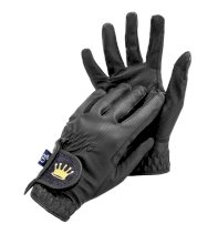 Rękawiczki jeździeckie Equestrian Queen Bali, czarne