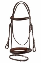 Ogłowie z nachrapnikiem angielskim START Simple, brązowe