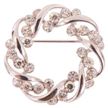 Broszka do plastronu BR Charm, srebrna