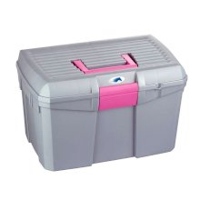 Skrzynka jeździecka na szczotki, szara