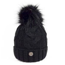 Czapka zimowa HE Aida, czarna