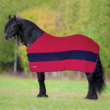 Derka osuszająca Horsenjoy Jasmine, bordowo-granatowa