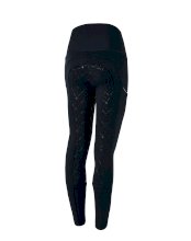 Legginsy dla młodych amazonek z pełnym lejem i kieszenią na telefon, Horze Ella Junior, granatowe Legginsy dla młodych amazonek z pełnym lejem i kieszenią na telefon, Horze Ella Junior, granatowe