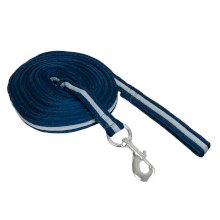 Lonża bawełniana York, granatowo-szara