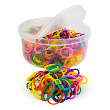 Gumki York do grzywy w pudełku, kolorowe