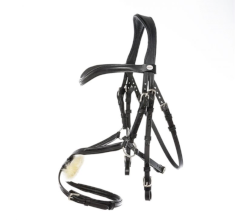 Ogłowie Kavalkade Proline Diego, z nachrapnikiem meksykańskim, czarne