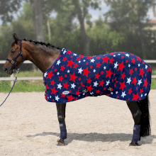 Derka polarowa York Stars z pasami, granatowa w gwiazdy