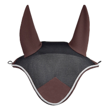 Nauszniki York Air Mesh, czarno-brązowe