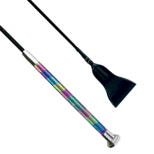 Bat skokowy York Aurora, czarny z tęczową rączką