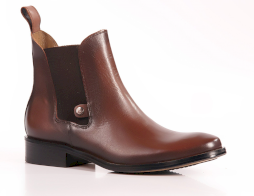 Sztyblety damskie Hippica z gumką, brązowe