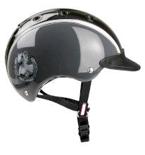 Kask jeździecki dla dzieci CASCO Nori, czarno-szary