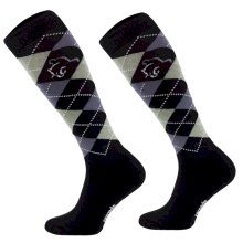 Podkolanówki jeździeckie czarny/szary/miętowy