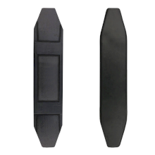 Nakładka gumowa York na łańcuszek, czarna