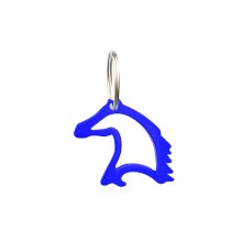 Breloczek York z otwieraczem głowa konia, niebieski