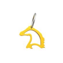 Breloczek York z otwieraczem głowa konia, złoty