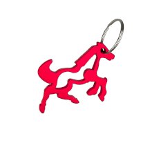 Breloczek York z otwieraczem konik, czerwony