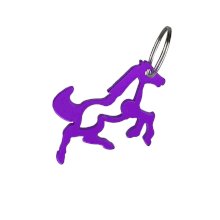 Breloczek York z otwieraczem konik, fioletowy