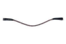 Naczółek dla konia HKM Precious, różowe złoto