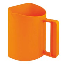 Miarka do paszy plastikowa, pomarańczowa