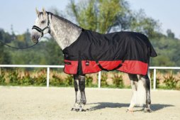 Derka padokowa przeciwdeszczowa START 2-tone 600D bez wypełnienia, czarno czerwona