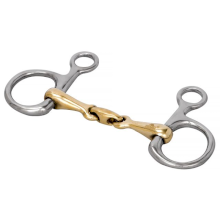 Wędzidło anatomiczne baucher, podwójnie łamane pełne