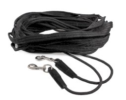 Podwójna lonża dla konia QHP, czarna