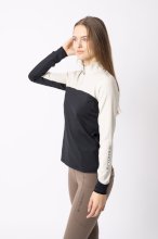 Koszulka sportowa B//Vertigo Caya, czarna, jasny beż