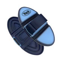 Zgrzebło York Axel Flexi, granatowo błękitne.