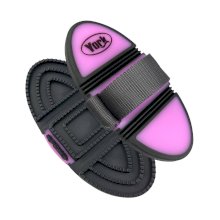 Zgrzebło Axel elastyczne, szaro-różowe