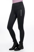 Legginsy damskie do jazdy konnej HKM Harbour Island, czarne
