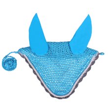 Elastyczne nauszniki dla konia QHP, błękitne