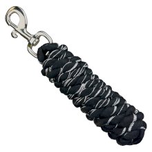 Elegancki czarny uwiąz 2 metry