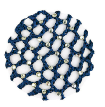 Klasyczna siatka na włosy ozdobiona kryształkami