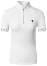 Koszulka konkursowa damska Covalliero S/S 2025, biała