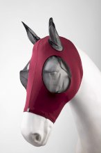 Maska przeciw owadom elastyczna Horze Pull-on, bordowa