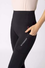 Legginsy jeździeckie bezszwowe damskie B Vertigo Viktoria, black beauty