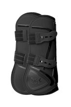 Ochraniacze dla konia przednie, zapinane na kołki B Vertigo Ocala, czarne