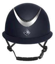 Kask jeździecki FairPlay APOLEUS W-V, granatowy/srebrny