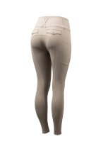 Bryczesy damskie Horze Leonie z wysokim stanem, beżowe