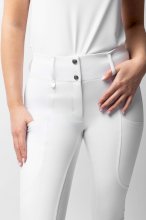 Bryczesy konkursowe Grand Prix Show, białe