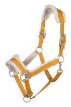 Kantar z futerkiem Arezzo Lauria Garrelli, musztardowy