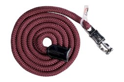 Uwiąz HKM Carlotta z bezpiecznym karabińczykiem, bordo