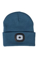 Czapka z latarką HKM Honey, niebieski