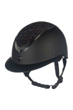 Kask jeździecki HKM Alarion Diamond, czarny/czarny